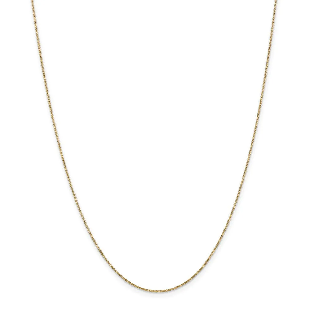 14k Yellow Gold & Rhodium Diagonal Stripe Lighthouse Necklace