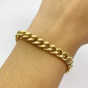 18k Gold Plated Curb Chain Bracelet