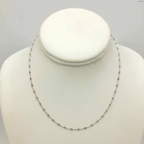 18K White Gold Crystal 18k Necklace