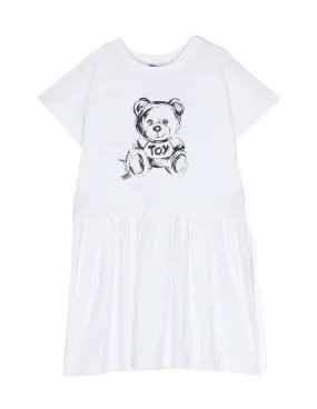 Abito Moschino bimba HDV0EBLBA33 bianco