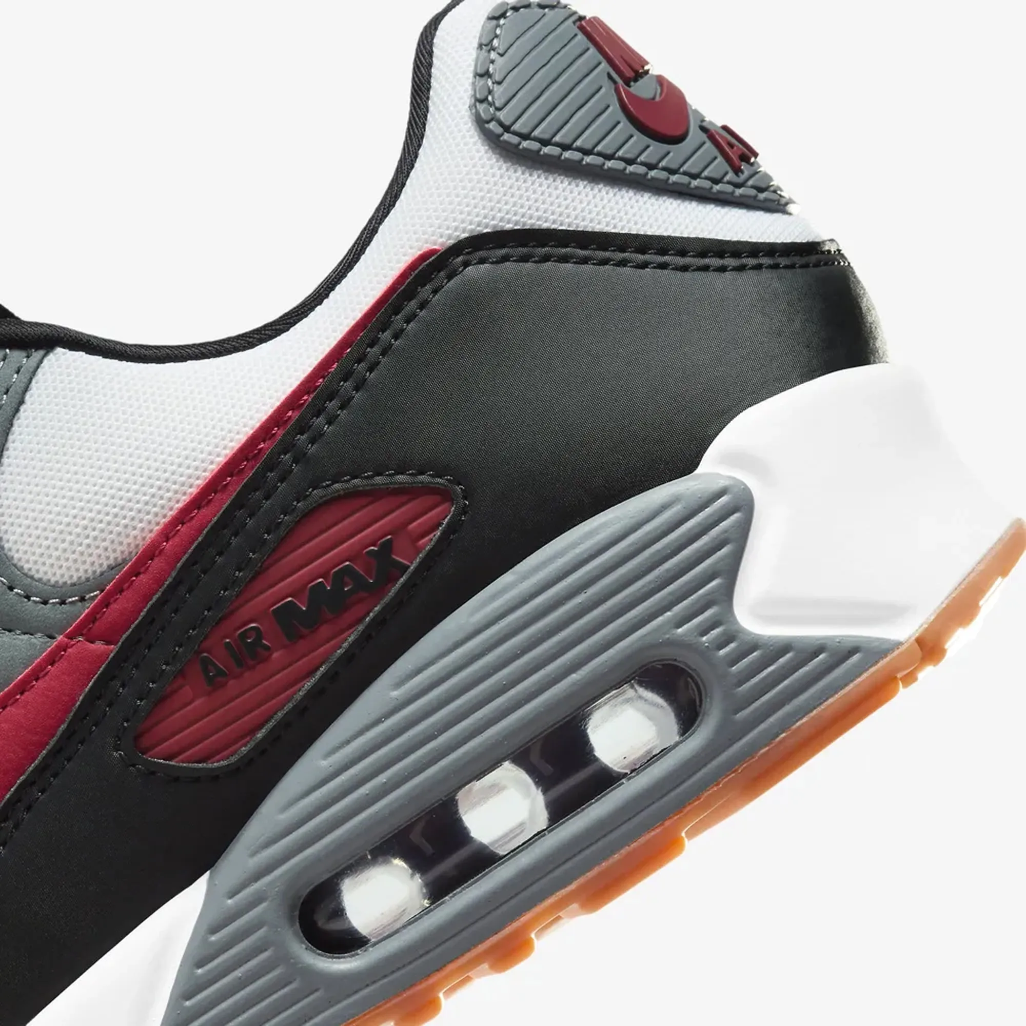 AIR MAX 90 'WHITE/TEAM RED-COOL GREY-BLACK'