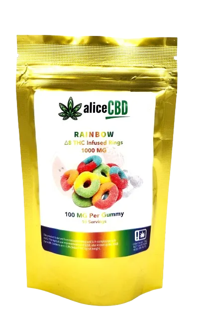 aliceCBD D8 THC Infused Rings 1000mg