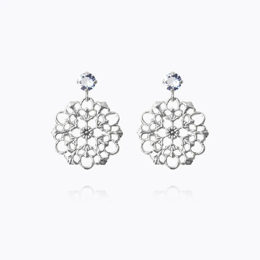 Andrea Earrings / Light Sapphire