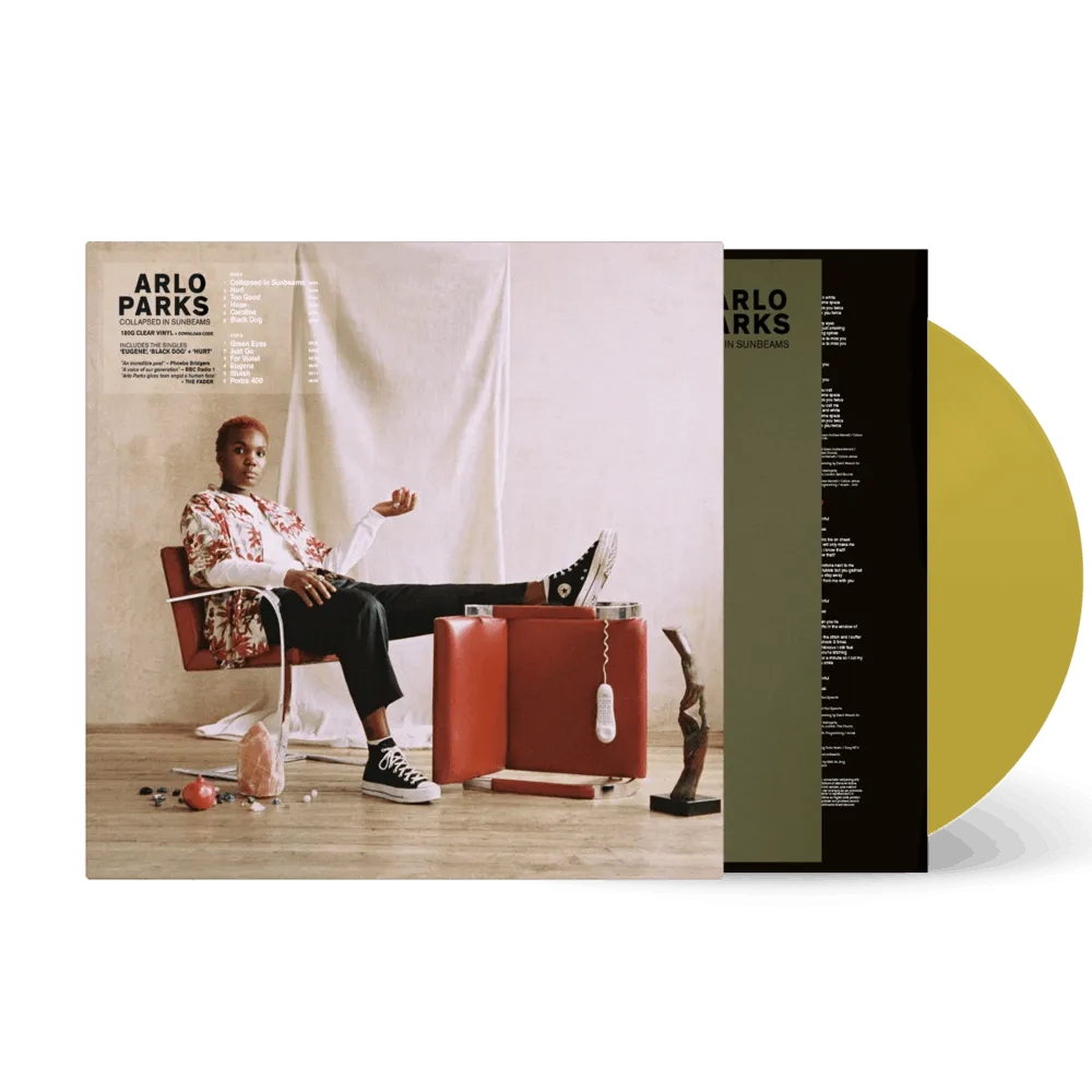 ARLO PARKS 'COLLAPSED IN SUNBEAMS' LP & BONUS 'Lo Fi Lounge' CD (Mustard Vinyl)