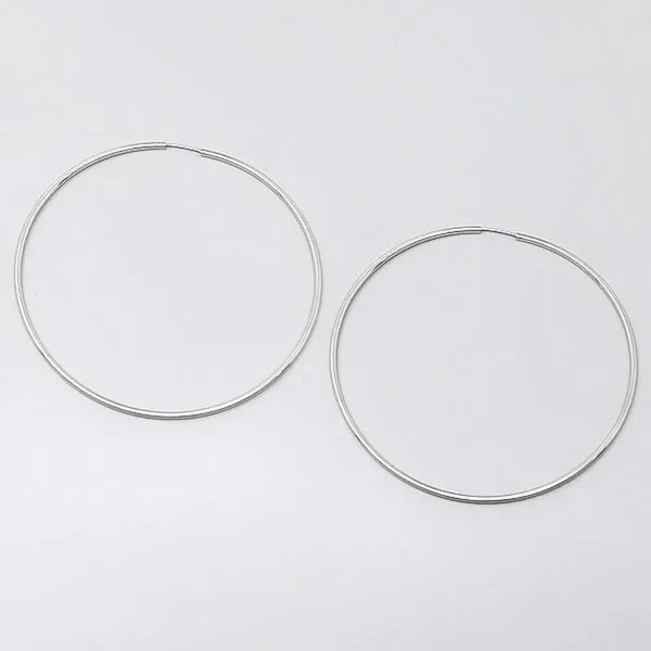 Basic Metal Skinny Hoop Earrings