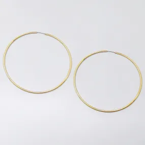 Basic Metal Skinny Hoop Earrings