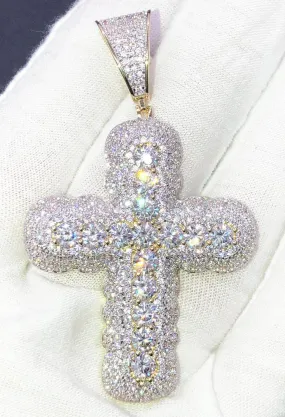 Big Bubble Cross CZ Hip Hop Bling Bling Pendant