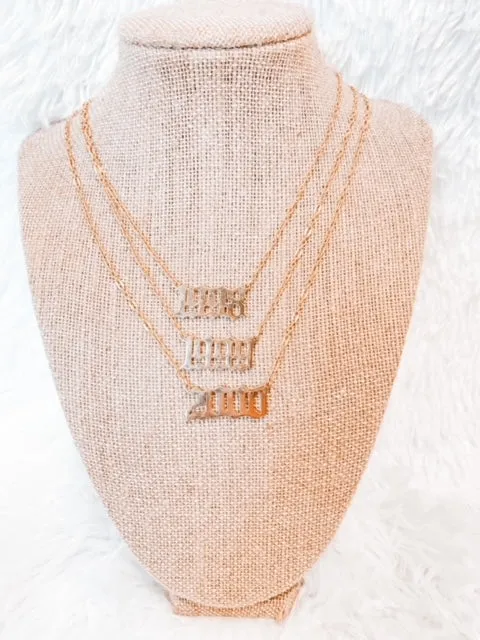 Birth Year Necklace