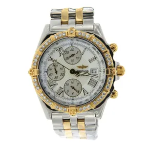 Breitling Crosswind Two Tone Diamond Watch