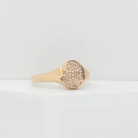 CADY DIAMONDOVAL SIGNET RING