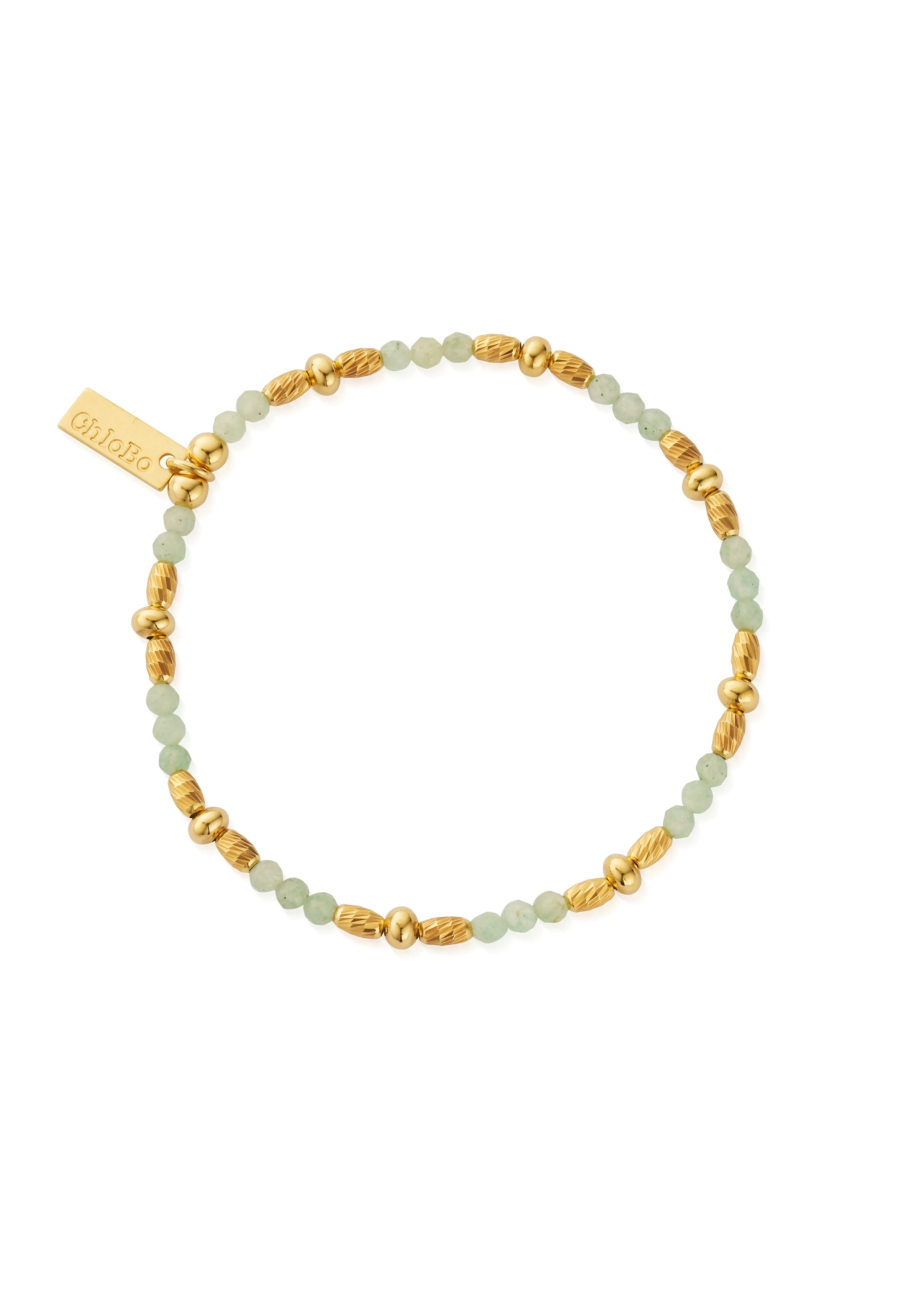 ChloBo Sparkle Aventurine Bracelet in Gold