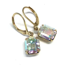 Crystal AB Earrings - Gold Plated