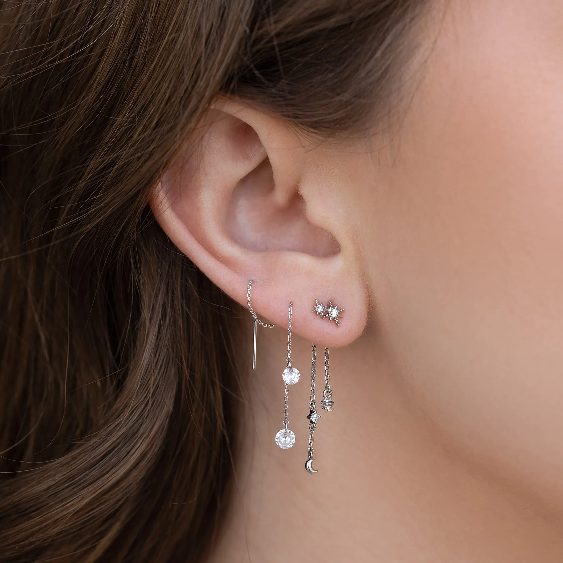 Dewdrop Threader Earrings