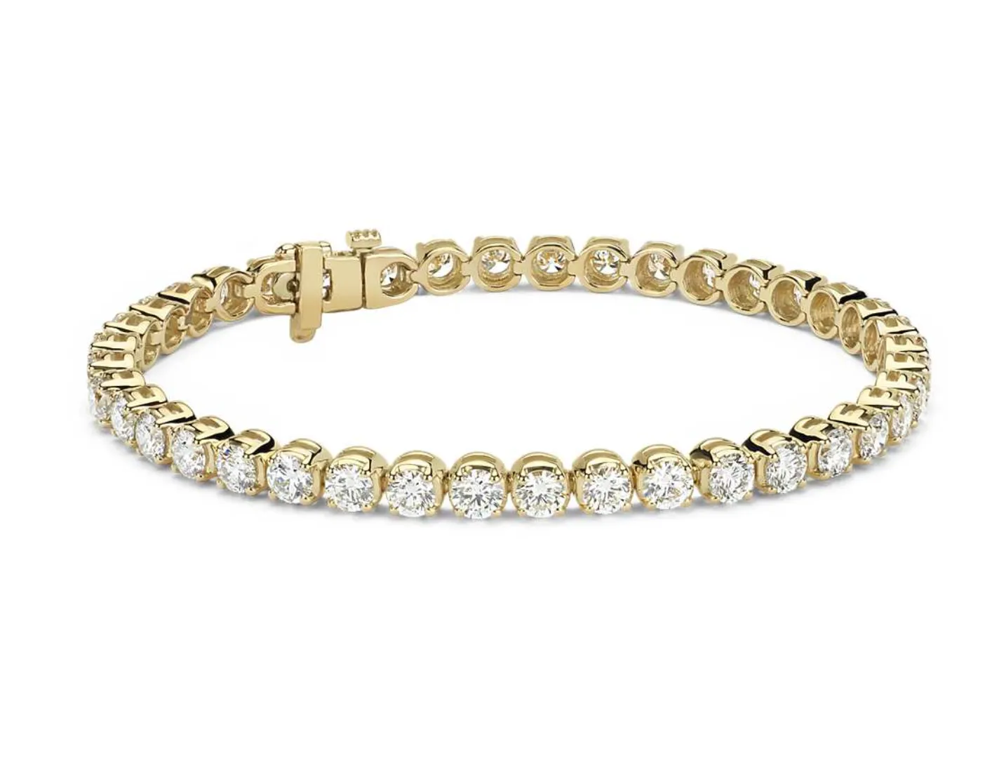 Diamond Tennis Bracelet in Solid 18K Gold