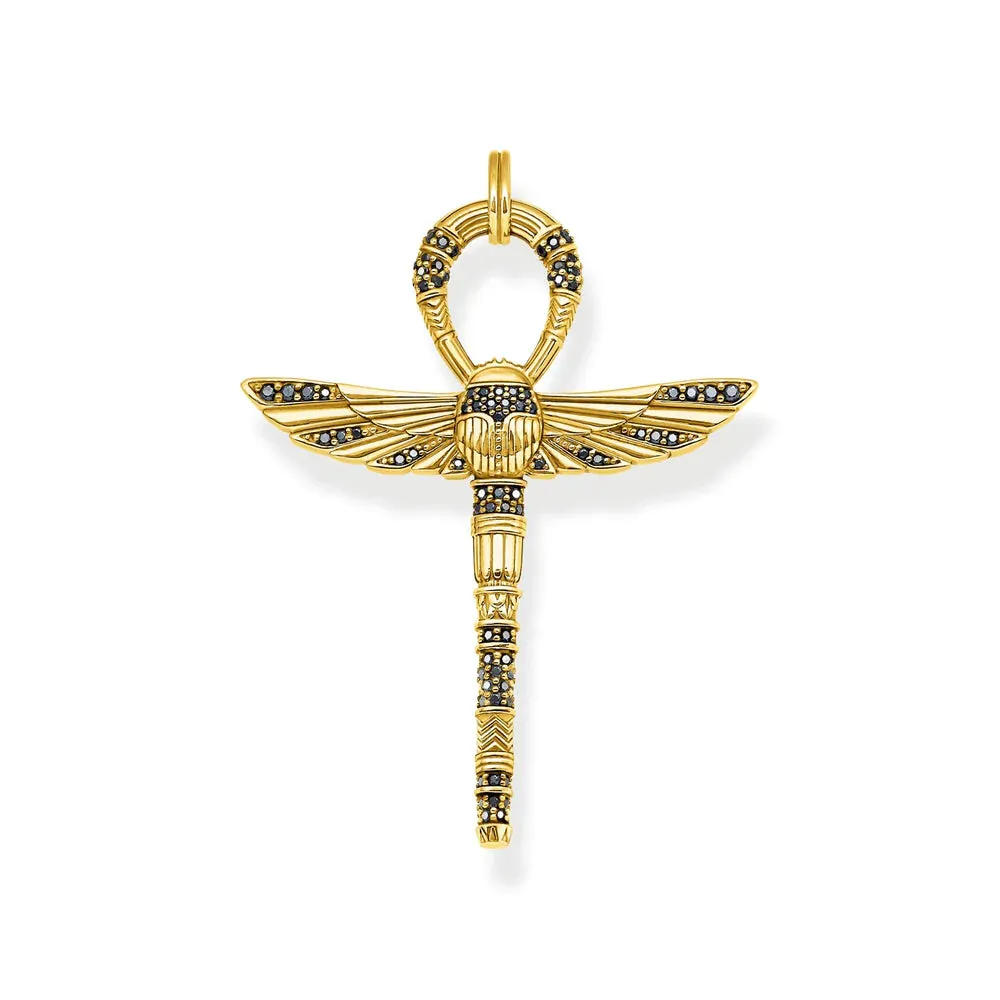 EGYPTIAN CROSS OF LIFE GOLD PENDANT