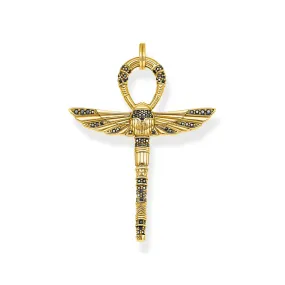 EGYPTIAN CROSS OF LIFE GOLD PENDANT