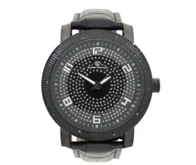 Fresh All Black Super Techno Real Diamond Watch Bling