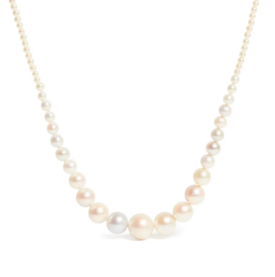 Graduated Pearl Necklace Pastels