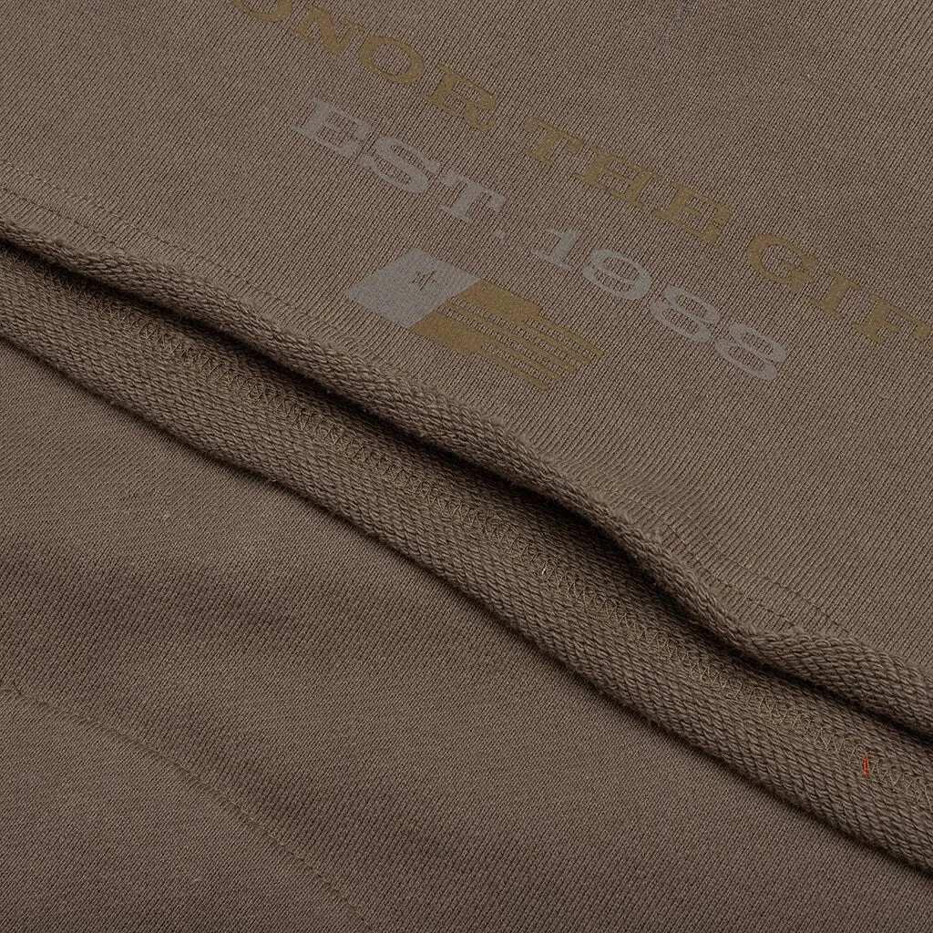 Holiday Honor the Gift Raw Edge Pullover - Grey