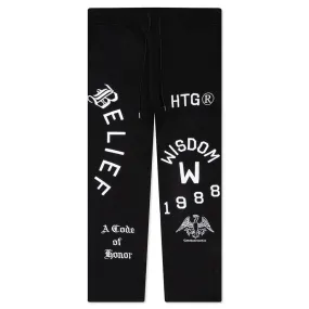 Honor The Gift Belief Sweatpant - Black