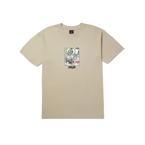 Huf Burning Away T-Shirt Bone