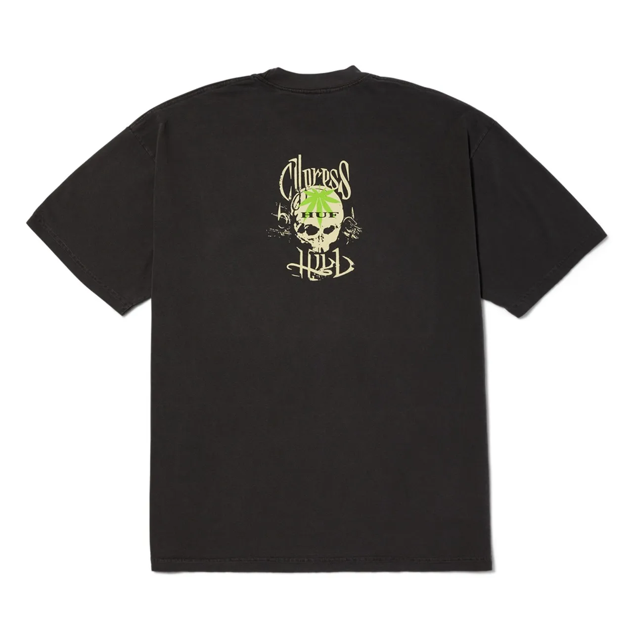 HUF  |Crew Neck Skull Unisex Street Style Collaboration Cotton