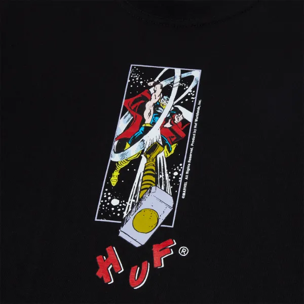 Huf Hammer Time S/S T-Shirt - Black