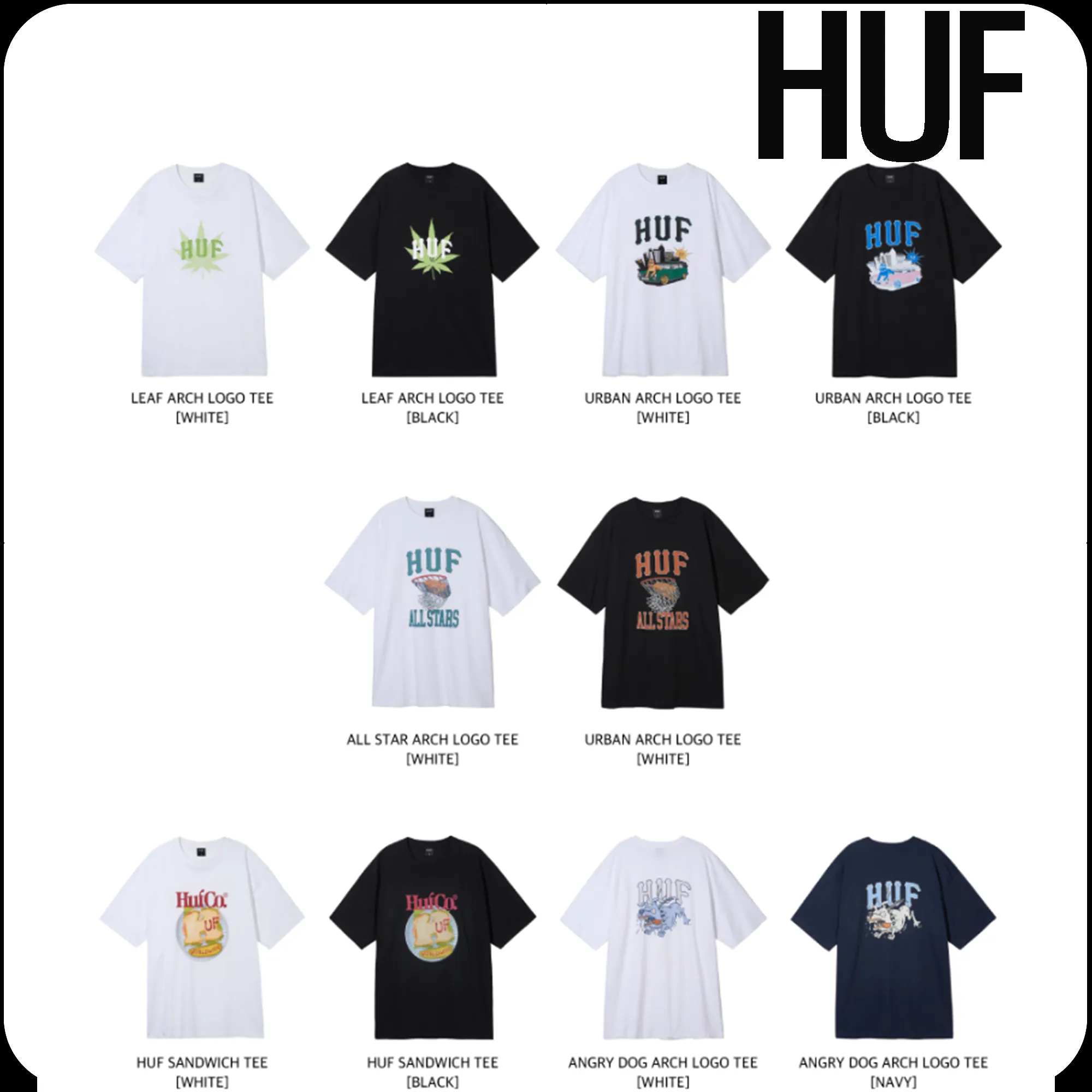 HUF  |[HUF]★24SS★ [2PACK]GRAPHIC TEE