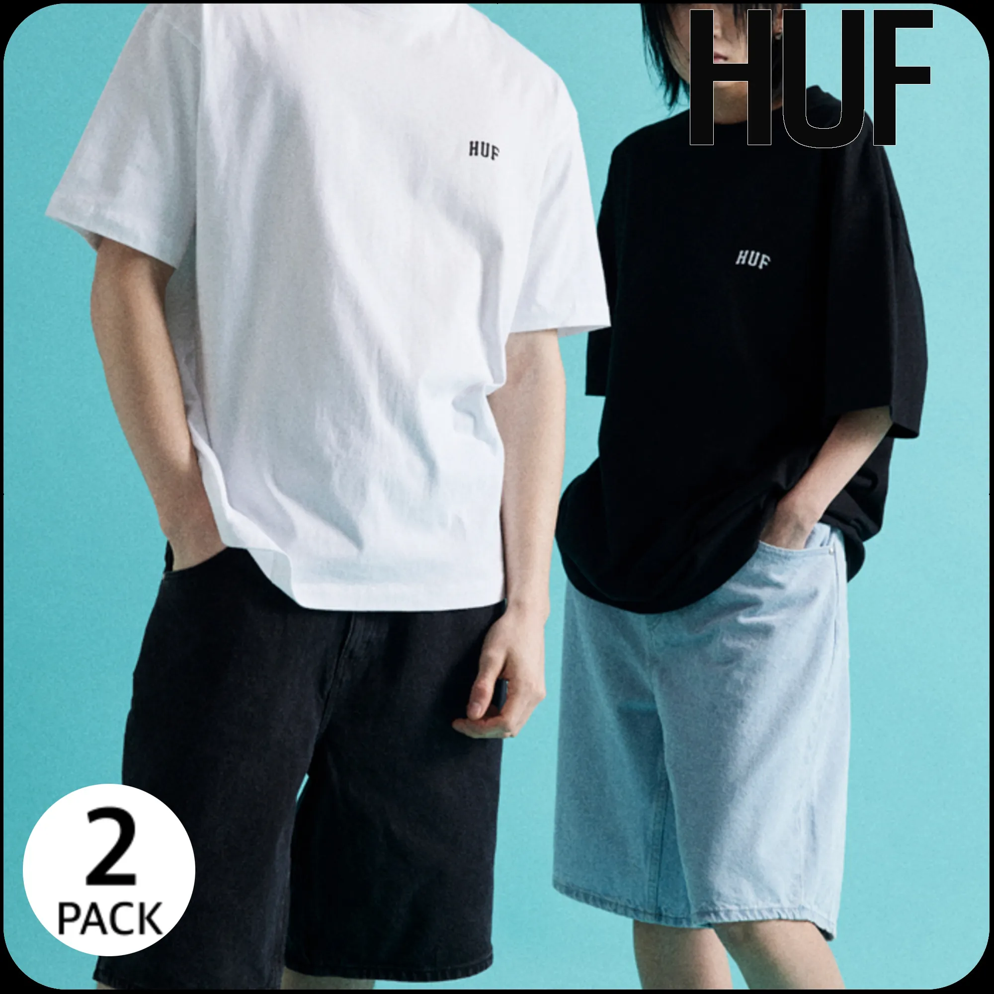 HUF  |[HUF]★24SS★ [2PACK]SMALL ARCH LOGO TEE