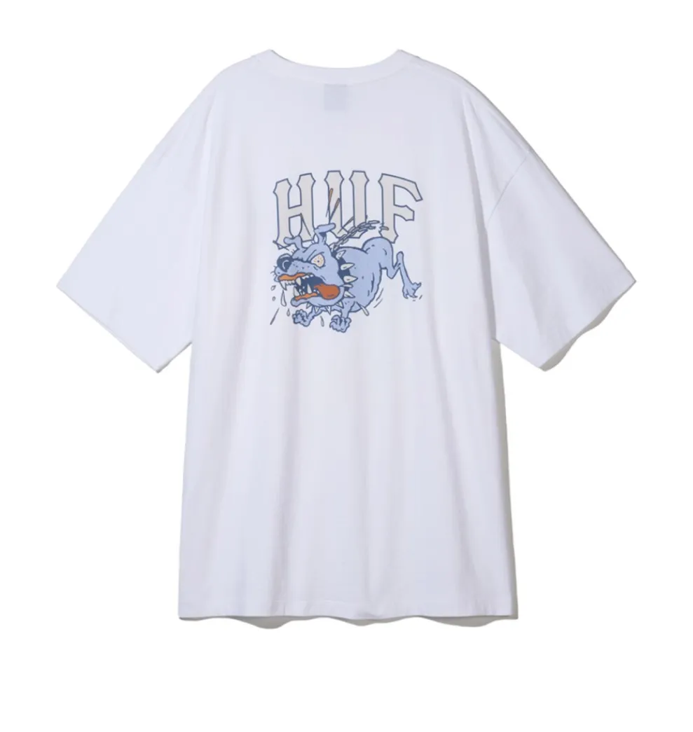 HUF  |[HUF]★24SS★ ANGRY DOG ARCH LOGO TEE