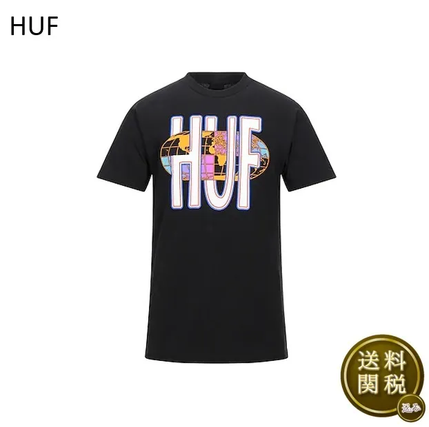 HUF  |Unisex Street Style Plain Cotton Short Sleeves Logo