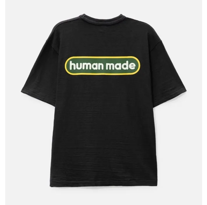 HUMAN MADE  |Crew Neck Plain Cotton Short Sleeves Logo Crew Neck T-Shirts