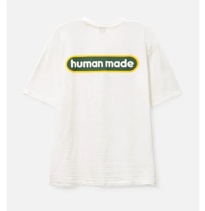 HUMAN MADE  |Crew Neck Plain Cotton Short Sleeves Logo Crew Neck T-Shirts