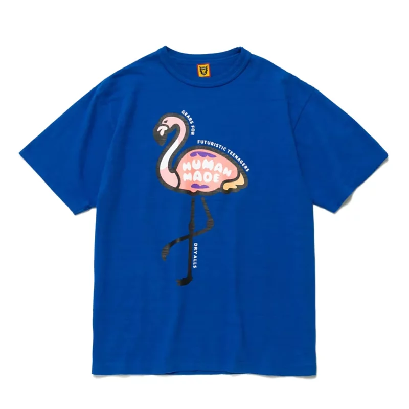 Human Made Flamingo T-shirt Blue 