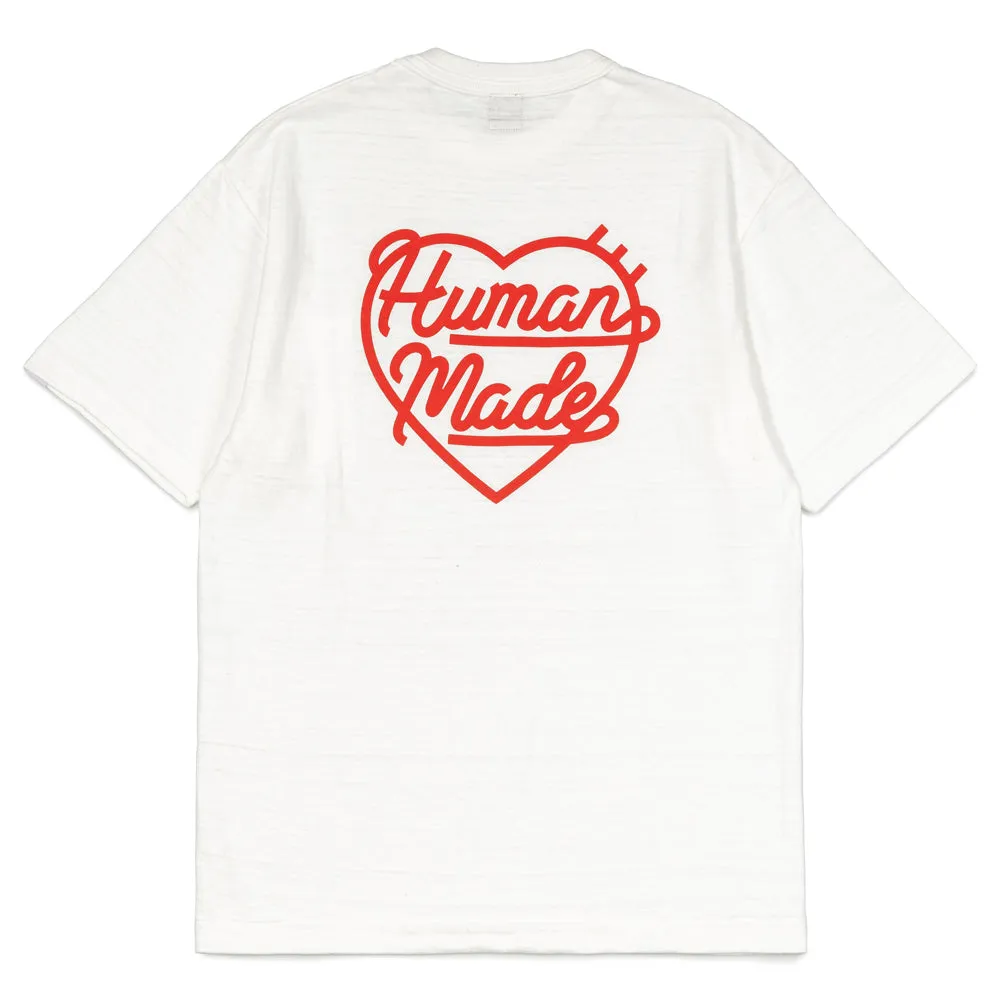 Human Made Heart Badge Tee White