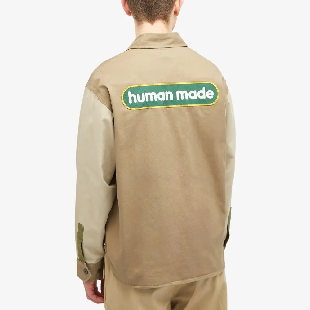 HUMAN MADE  |Street Style Long Sleeves Plain Cotton Logo Shirts