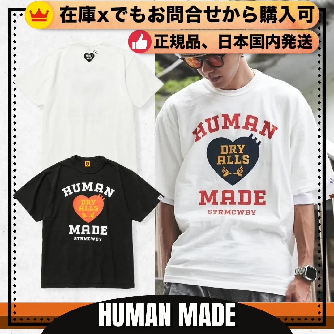 HUMAN MADE  |Unisex Street Style Skater Style T-Shirts