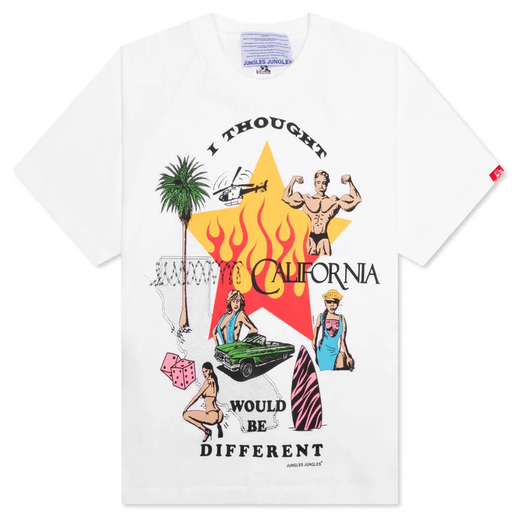 I Thought California Would Be Different Tee - White