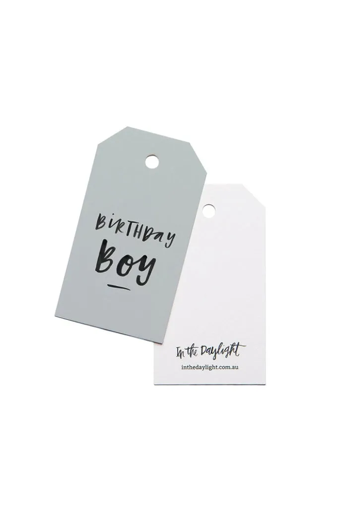 In The Daylight - Birthday Boy - Gift Tag