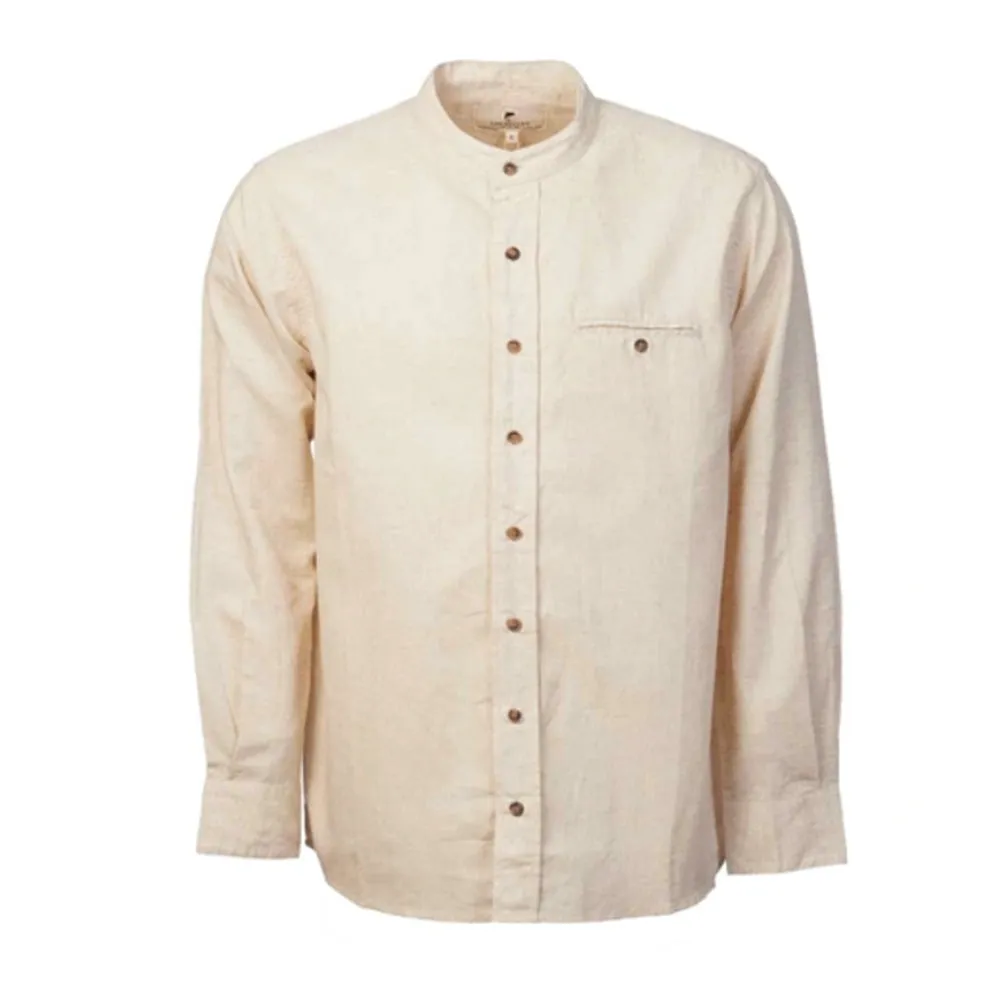 Irish Linen Grandfather Shirt