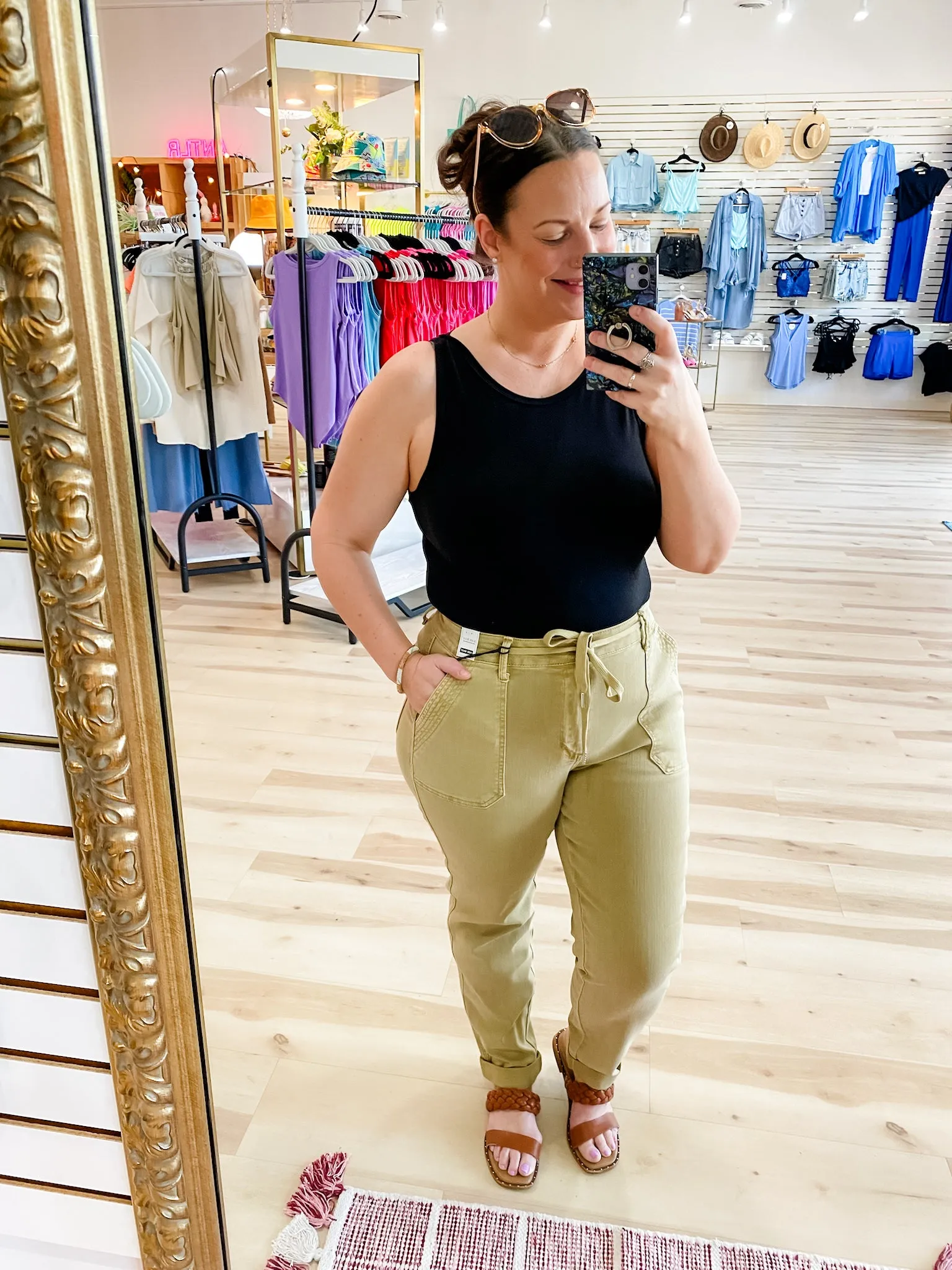 Judy Blue Khaki Cuffed Jogger