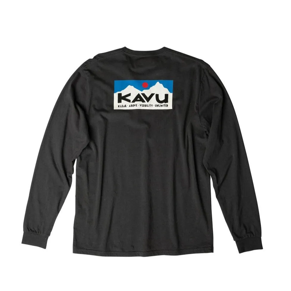 Kavu Long Sleeve Etch Art In Black Licorice