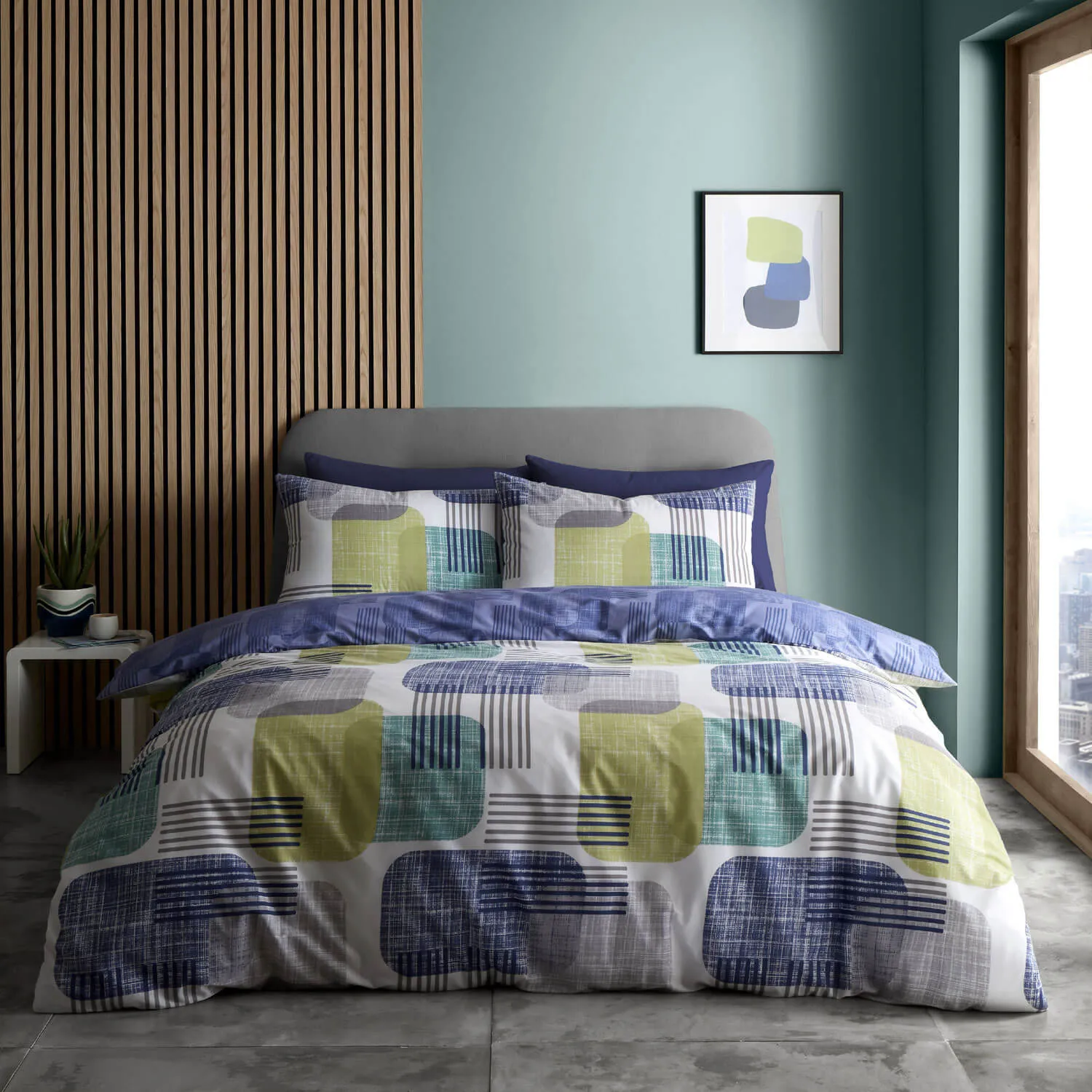 Layered Geo Duvet Cover Set