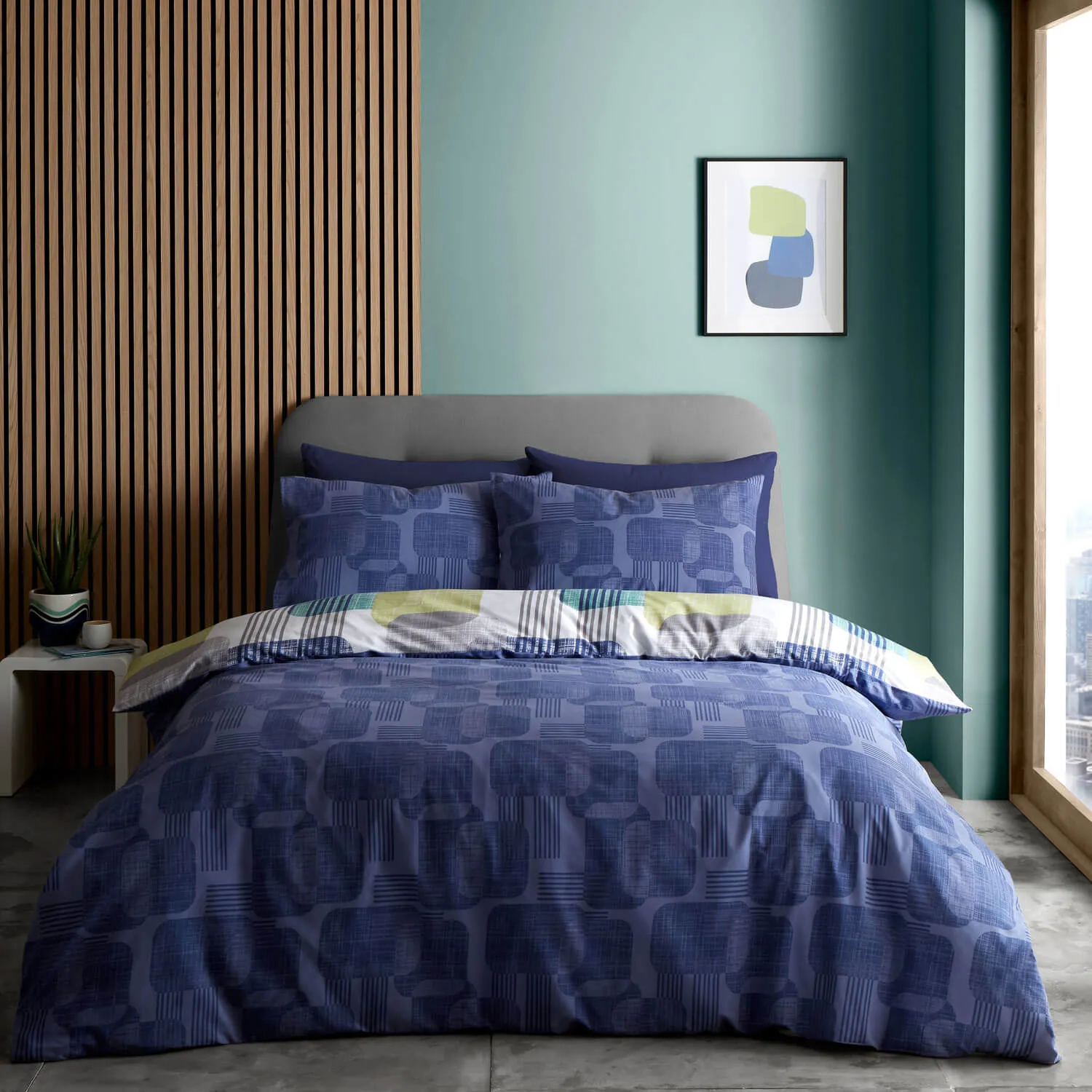 Layered Geo Duvet Cover Set