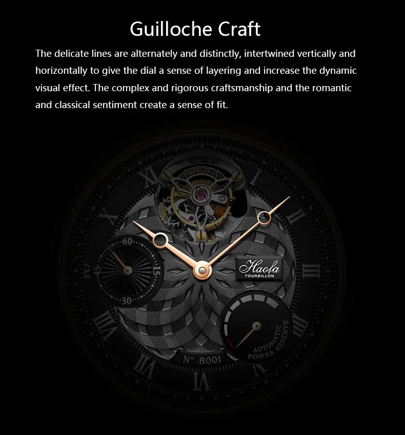 Luxury Automatic Tourbillon Mechanical Movement Watches for Men