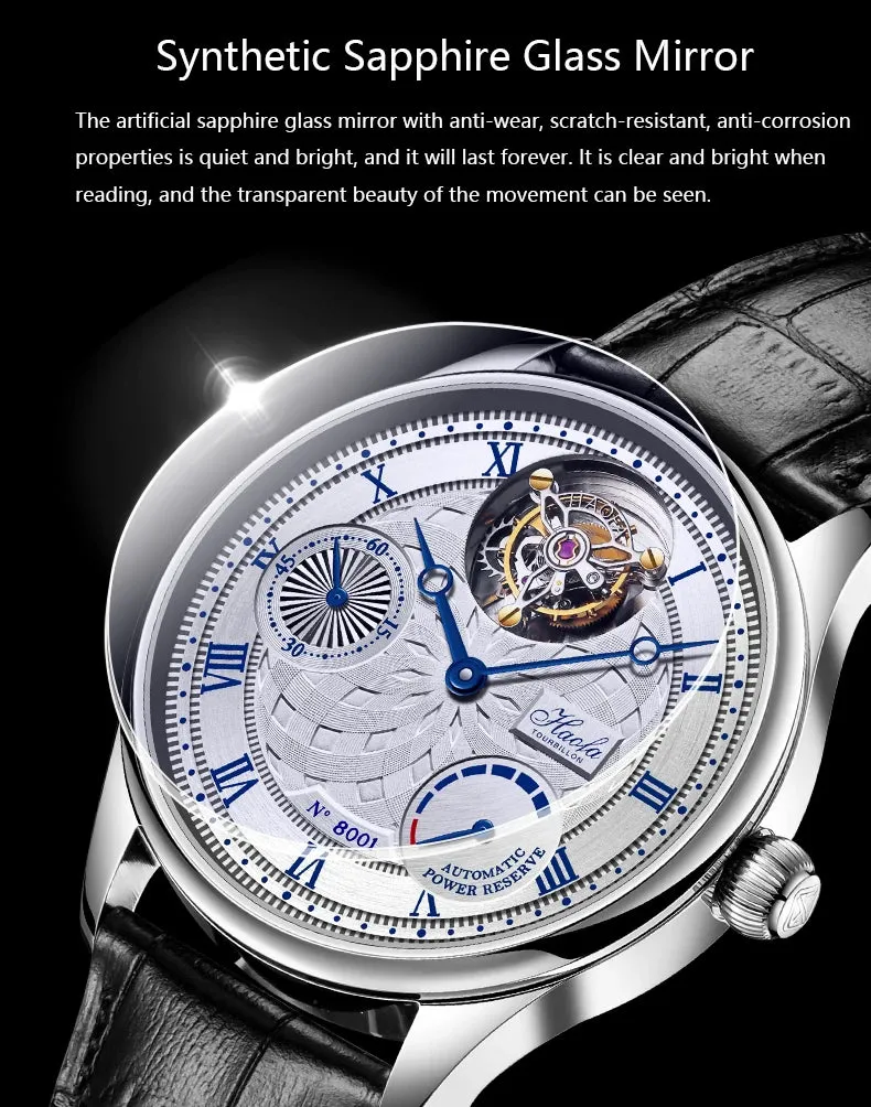 Luxury Automatic Tourbillon Mechanical Movement Watches for Men