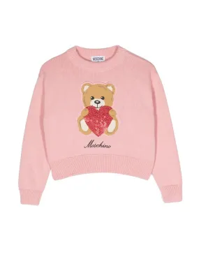 Maglia Moschino bimba HDW01RLHE43 rosa