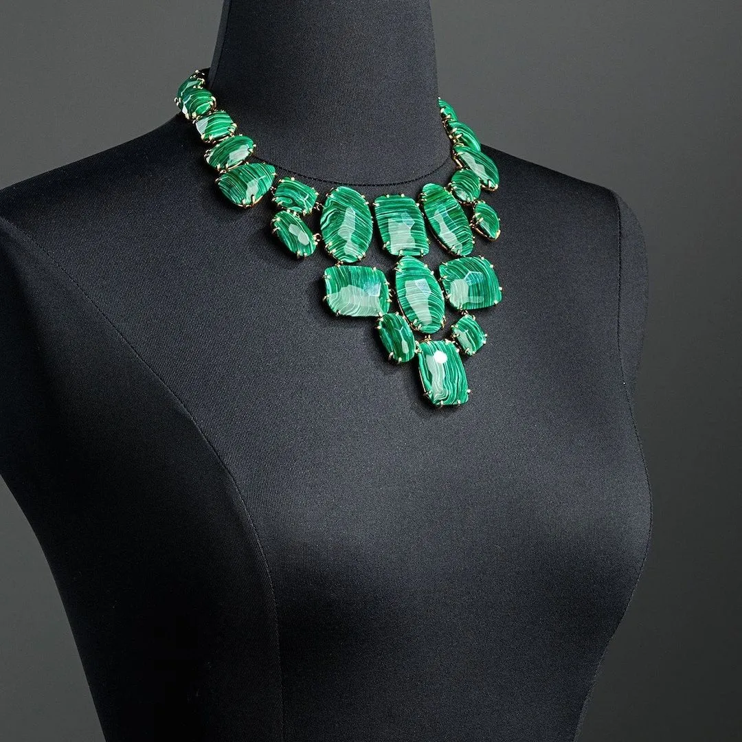 Malachite Statement Necklace