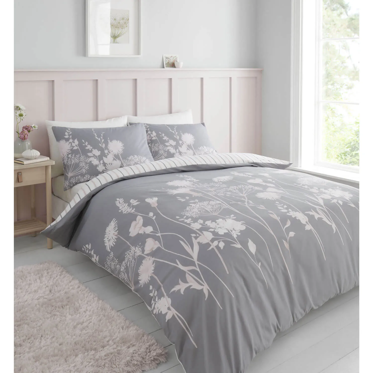 Meadowsweet Floral Duvet Cover Set