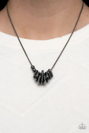 Mechanical Mischief - Black ~ Paparazzi Necklace